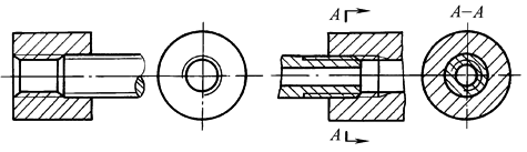 以剖视图表示内,外螺纹的连接时,其旋合部分应按外螺纹的画法绘制